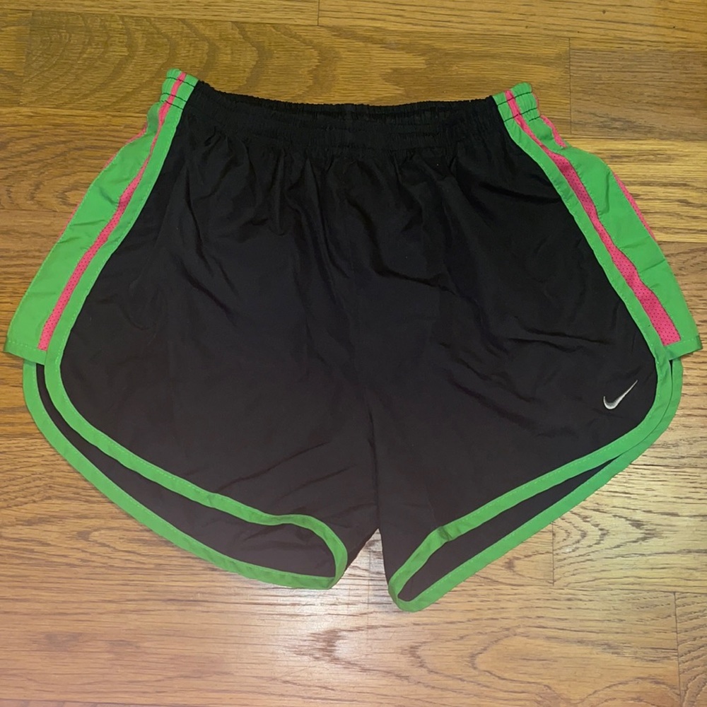 Pink/Green/Black Nike athletic shorts